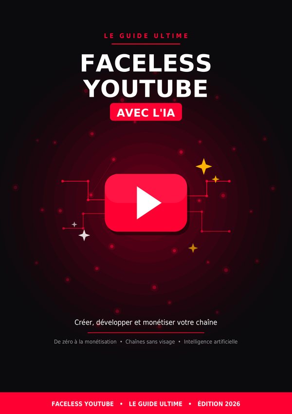 Couverture du guide « Faceless YouTube — Le Guide Ultime » (Édition 2026)
